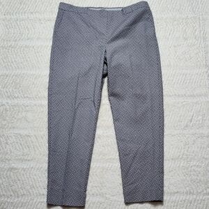 J. Jill Geometric Print Pants Women's Essential Slim Ankle Size 16